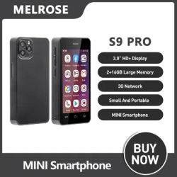 Melrose S9 Pro Mini Smartphones 3G Network Quad Core 2GB+16GB Android 8.1 Mobile Phone Dual SIM Standby 3.0 Inch HD 5MP 1000mAh