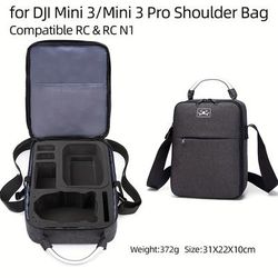 TEMU Dji Shockproof Carrying Case - Portable Eva Storage Bag For Drone, Batteries & Remote Controller