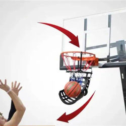 Convenient Basketball Hoop Ball Returning System Outdoor 360-Degree Shooting Training Device Fixed-point Pitching Training