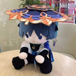 In stock Wanderer Scaramouche Pillow 40cm Sitting posture Model ornament mIHOYO Genshin Impact Cosplay Costume Halloween Gift
