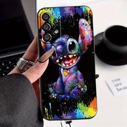 TEMU Stitch Case For Galaxy A14, A34, A54, S20, S21, S22, S24, S25 5g Plus/ultra/fe Made Of Tpu Material - Featuring An Adorable Cartoon Design Of Stitch, It Makes An Ideal Gift.