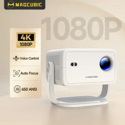 Magcubic L018 4K Android11 Projector 650ANSI Auto Focus & Keystone 1080P 360° Rotate Wifi6 BT5.2 Portable Movie Outdoor Airmouse