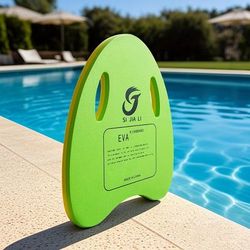 TEMU A Smoother Swimming Experience With A Anti-slip Float Board, A Professional Swimming Training Device, Assisting In Swimming Practice With A Float Board That Has Different Colors On Each Side.
