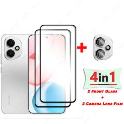 For Honor 400 Global Glass Screen Protector For Honor 400 Global Tempered Glass Black Edge Protective Film Camera Lens Protector