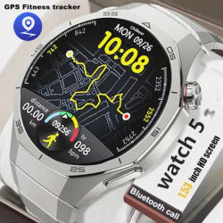 Sports de plein air GPS Tracker montre intelligente hommes femmes 1.53 pouces HD écran Bluetooth appel IP68 étanche Smartwatch homme pour Huawei GT