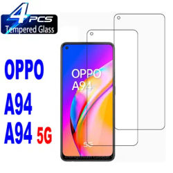 2/4Pcs HD Tempered Glass For OPPO A94 4G/5G 9H Screen Protector