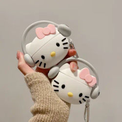 Sanrio Hello Kitty 3D étui pour écouteurs pour Apple AirPods 1 2 3 Airpod Pro dessin animé sans fil écouteur Silicone étui de protection cadeaux