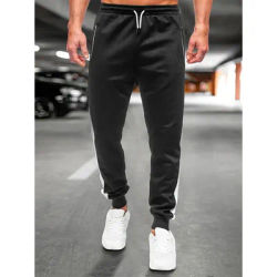 2025 Spring Autumn New Male Trousers training Joggers zipper pocket Pants men Sweatpants casual Gradient splicing Running Pants
