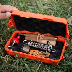 EDC Tool Box Outdoor Camping Survival Kit Shockproof Waterproof Case Sealed Box Outdoor Survival Storage Box Small