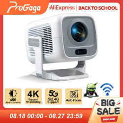 PROGAGA PG370 1080P Full HD Projector For Movie WiFi Android Projector 4K PG370 Smart TV Home Theater Mini Portable Video Beamer