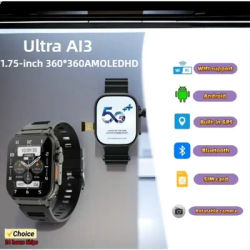 Microwear Smartwatch Ultra AI3 4G SIM Card Android 2.2inch 448*528 Amoled Health Monitoring 180° Rotary camera 256GB Smart Watch
