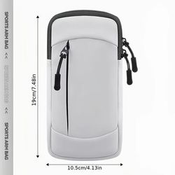 TEMU 1pc Outdoor Running Arm Storage Bag, Can Store Mobile Phones, Keys And Other Objects, Pu Material Casual Sports Style