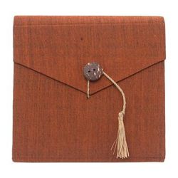 Brown Voyage,'Handcrafted Brown Natural Fiber Notebook from Bali'