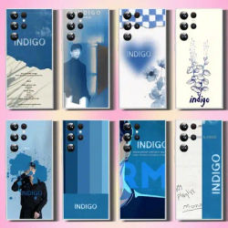 RM INDIGO-S Phone Case For Samsung Galaxy A52 A12 A51 S21 Edge S22ULTRA S23 S20LITE Plus Ultra Transparent Cover