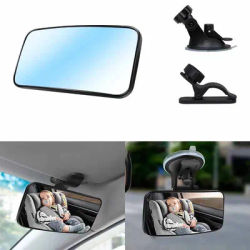 Moniteur de miroir d'observation de siège arrière de bébé, réglable à 360 degrés, rétroviseur d'angle mort de voiture, pare-brise, Clip intérieur