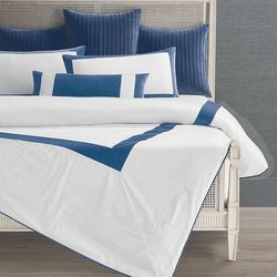 Emery Velvet Sateen Bedding - Cadet Blue, Cadet Blue Sham, Lumbar Cadet Blue Sham - Frontgate