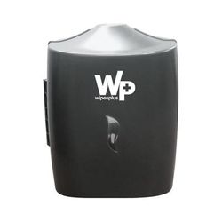 WipesPlus 38004 Wall Mount Wet Wipe Dispenser - 10" x 13 1/2", Black, Black and Gray