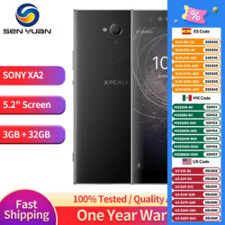 Unlocked Original Sony Xperia XA2 Dual Sim Single SIM Smatphone Octa Core 5.2" 32GB ROM 23MP Camera 4G LTE 1080P Mobile Phone
