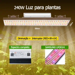 Lampe de serre LED d'intérieur économe en énergie avec puces Sam-sung LM301H et pilote Meanwell pour une croissance optimale des plantes