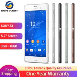Sony Xperia Z3 D6603 Original Unlocked 4G 16GB 3GB RAM Android CellPhone 20MP 5.2" Quad-Core WIFI Phone