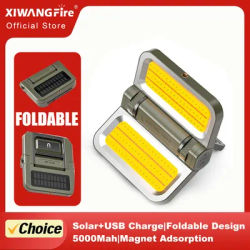 5000mAh Solar Camping Light Rechargeable Tent Lantern with 3 Modes, Emergency Power Bank & Hook for Outdoor/Hiking (waterproof)