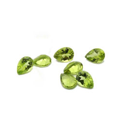 100 pièces/20 pièces Lot poire 2x3mm à 8x12mm péridot vert naturel pierre semi-précieuse pierre précieuse en vrac pour la fabrication de bijoux