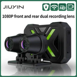 JIUYIN Motorcycle Dual 1080P DVR Waterproof Action Camera Recorder Front & Rearview Motorcycle Dash Cam WiFi Smart Connect