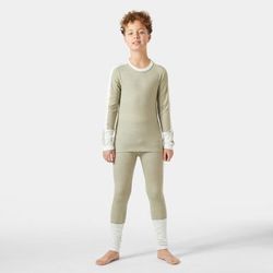 Helly Hansen Junior Lifa Merino Midweight Base Layer Set Green 164/14