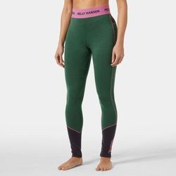 Helly Hansen Women's Lifa Merino Midweight Base Layer Trousers Green M