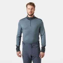 Helly Hansen Men's Lifa Merino Midweight 1/2 Zip Base Layer Navy M