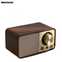 Haut-parleur Bluetooth nostalgique son Bluetooth haut-parleur classique rétro Radio rétro sans fil Bluetooth 5.0 caisson de basses Portable en bois