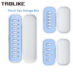 TABLIKE Pen Tips Storage Box for Apple Pencil Stylus Nibs, 4/5/6/8/12 Slot Tips Organizer Box Protective Case Cover for Drawing