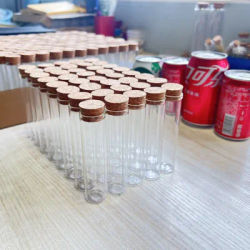 24/40 PCS 40ML Dragees Glass Bottles Cork 20×25×100mm Candy Glass Jars Test Tube Container DIY Crafts Candy Bottle Wedding Gift