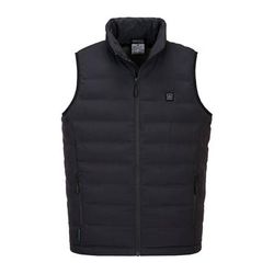 Portwest Ultrasonic Heated Tunnel Bodywarmer, Black, Size S, Each (S558BKRS)