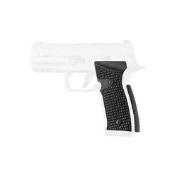 Hogue Sig Sauer P320 AXG Palmswell Panels Piranha G10 Solid Black 48129