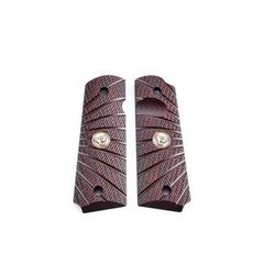 Wilson Combat Full-Size Grip Black Cherry G10 Aggressive Starburst Pattern Beveled Bottom 738-FS-BB-BC
