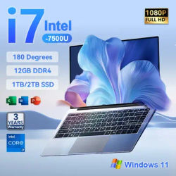 2025 Intel Core i7 7500U Ultra Slim Laptop 14.1 Inch Windows 11 Pro Notebook Computer 12GB RAM 1TB 2TB SSD Office Study Laptop