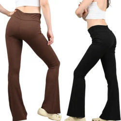 Women Flare Leggings Yoga Pants Famale High Waist Fitness Pants Girls Bell-bottoms Yoga Trousers Stretch Gym Casual Sports S-XL