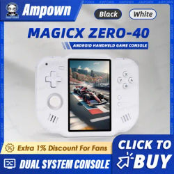 AMPOWN ZERO 40 Handheld Game Console 4'' IPS Multi-touch Screen Android A133P Magicx Zero40 WiFi Support Vibration Motor for NDS