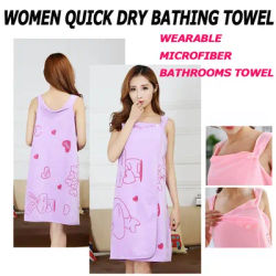 1Pc Women Quick Dry Magic Bathing Towel Spa Bathrobes Wash Clothing Sexy Wearable Microfiber Beach Towels Bathrooms Towel