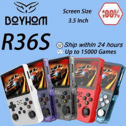 ARKOS R36S Retro Handheld Game Console Linux System 3.5Inch IPS Screen Portable Pocket Video Player 64G/128G/256G Games Kid Gift