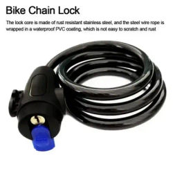 Heavy Duty Motorcycle Chain Lock 90cm Metal Anti Theft Bike Lock with 2 Keys for Maximum Security and Reinforcement of Bicycle
