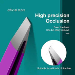 Colorful Eyebrow Tweezer High-Quality Stainless Steel Hair Beauty Fine Hairs Puller Slanted Eye Brow Clips Removal Makeup Tools