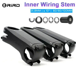 RIRO Bicycle Handlebar Stem 28.6/31.8mm Inner Wiring Mountain Bike Stem 80mm 90mm 100mm Aluminum Alloy MTB Power
