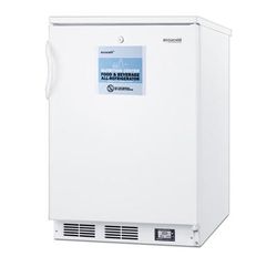 Accucold FF6LWBI7NZ 23 5/8" W Undercounter Nutrition Center Refrigerator w/ 1 Section & 1 Door, 115v, White