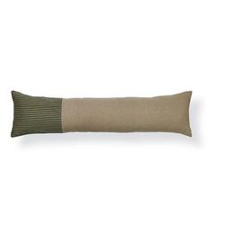 Tilly Woven Linen Pillow - Green - Grandin Road