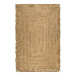 Tappeto in juta naturale fatto a mano bordo originale 160x230
