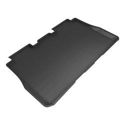 3D Mats USA Floor Made of Rubber Black Molded Liner, Second Row, 3-year limited warranty L1TL05021509