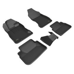 3D Mats USA Floor Made of Rubber Black Molded Liner, Front & Second Row, 3-year limited warranty L1SB03601509