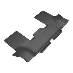 3D Mats USA Floor Made of Rubber Black Molded Liner, Third Row, Limited Warranty L1HY16431509